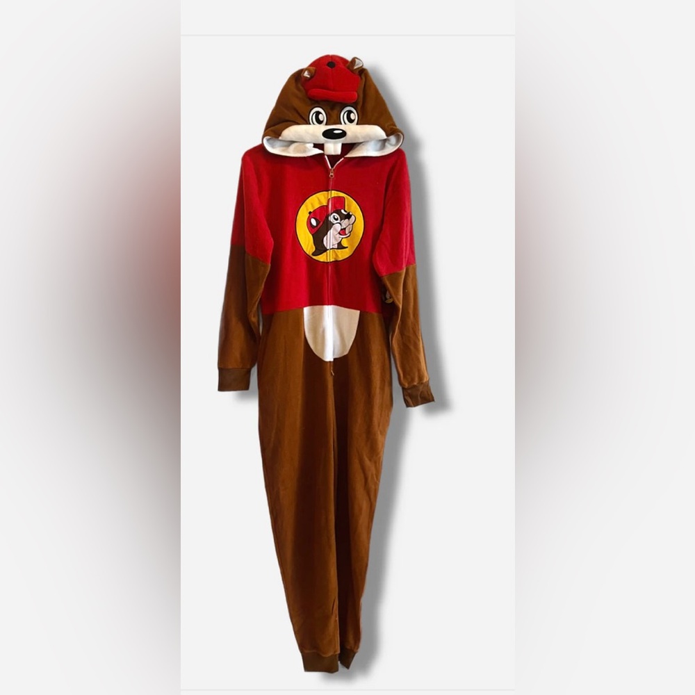 NWT: HALLOWEEN/ONSIE:
Buc-ee’s Beaver Unisex Union Onesie / Costume for Adult